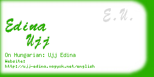 edina ujj business card